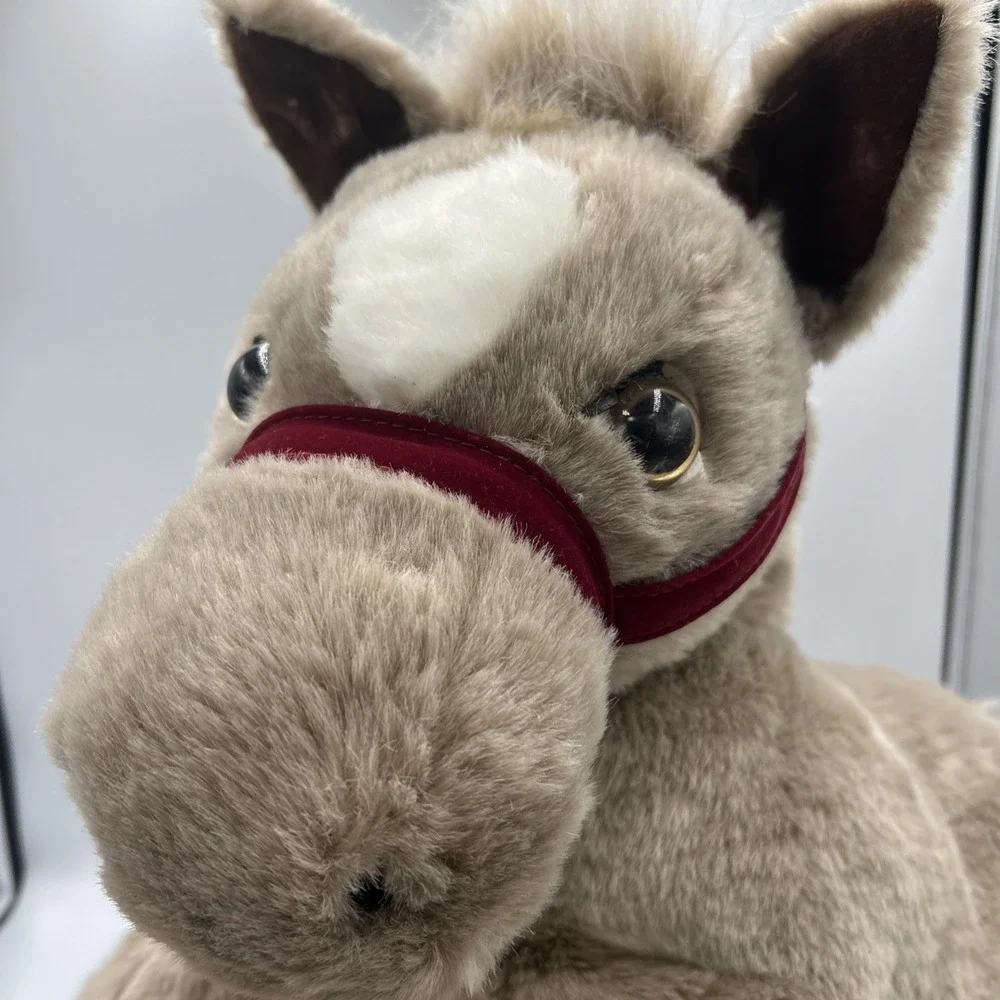 Huggapuffs Horse Shaun Vintage 90's Plush Western Farm Equestrian Stuffed Animal